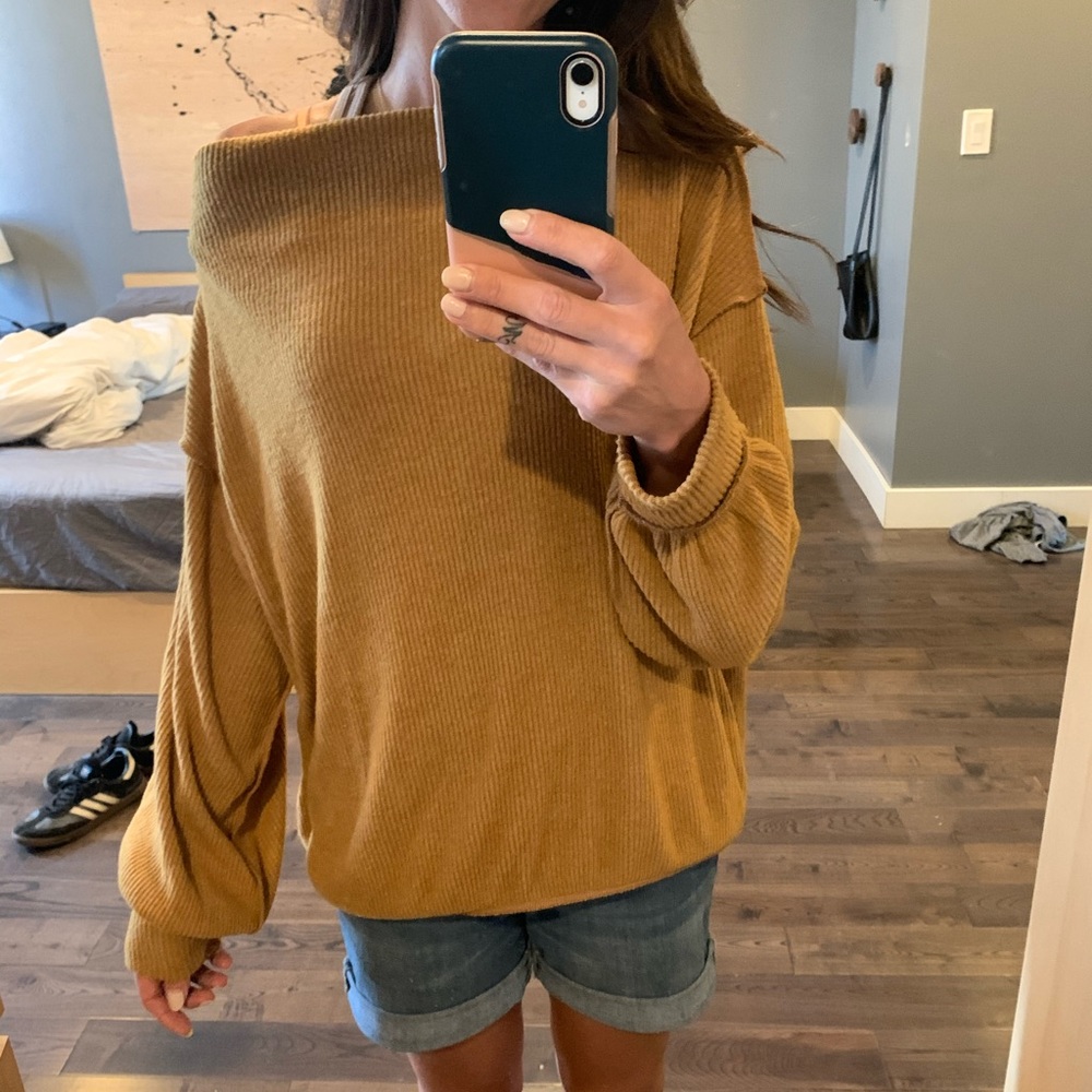 Free people off the shoulder sweater